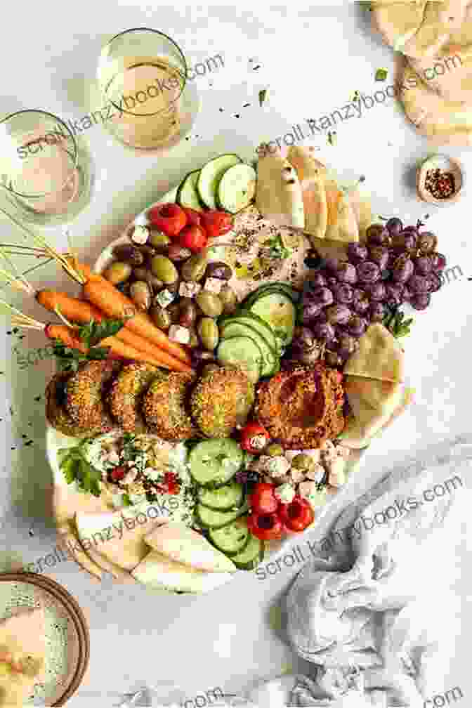 A Colorful Mezze Platter With Dips, Olives, And Fresh Vegetables Greek And Lebanese Cookbook: 2 1: 120 Recipes For Authentic Dishes From Mediterranean Sea