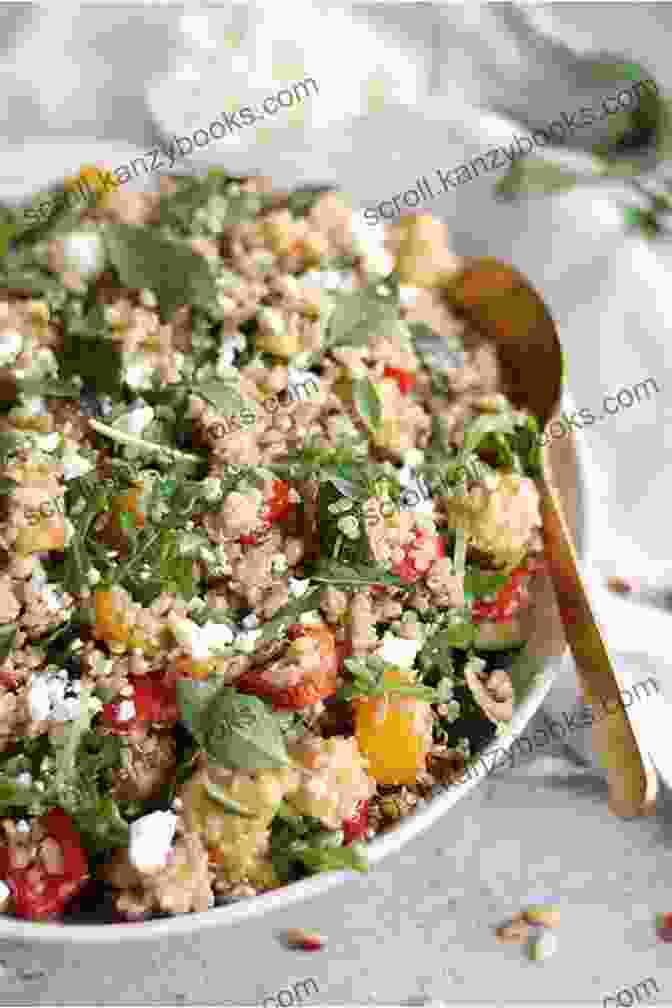 Colorful Quinoa Salad With Roasted Vegetables And Feta Easy Salad Recipes: Healthy And Delicious Salad Recipes For Breakfast Lunch Dinner And More (The Easy Recipe)