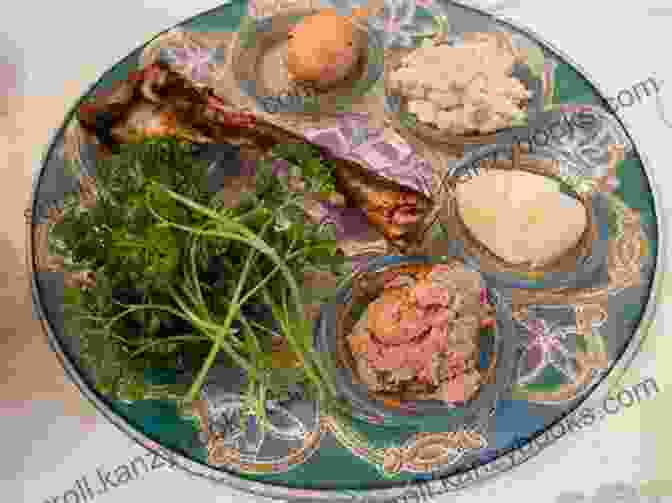 Hoppy Passover Book Cover: A Cheerful Frog Wearing A Yarmulke Hops On A Seder Plate Filled With Matzah, Wine, And Other Traditional Foods. Hoppy Passover Eileen Morris