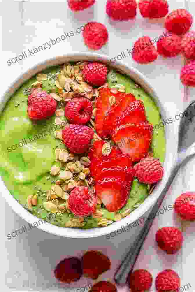 Thick, Vibrant Green Smoothie In A Bowl With A Spoon Best Fruit Smoothies For Weight Loss: 3o Day Rapid Weight Loss Program (Good Smoothies For Weight Loss)